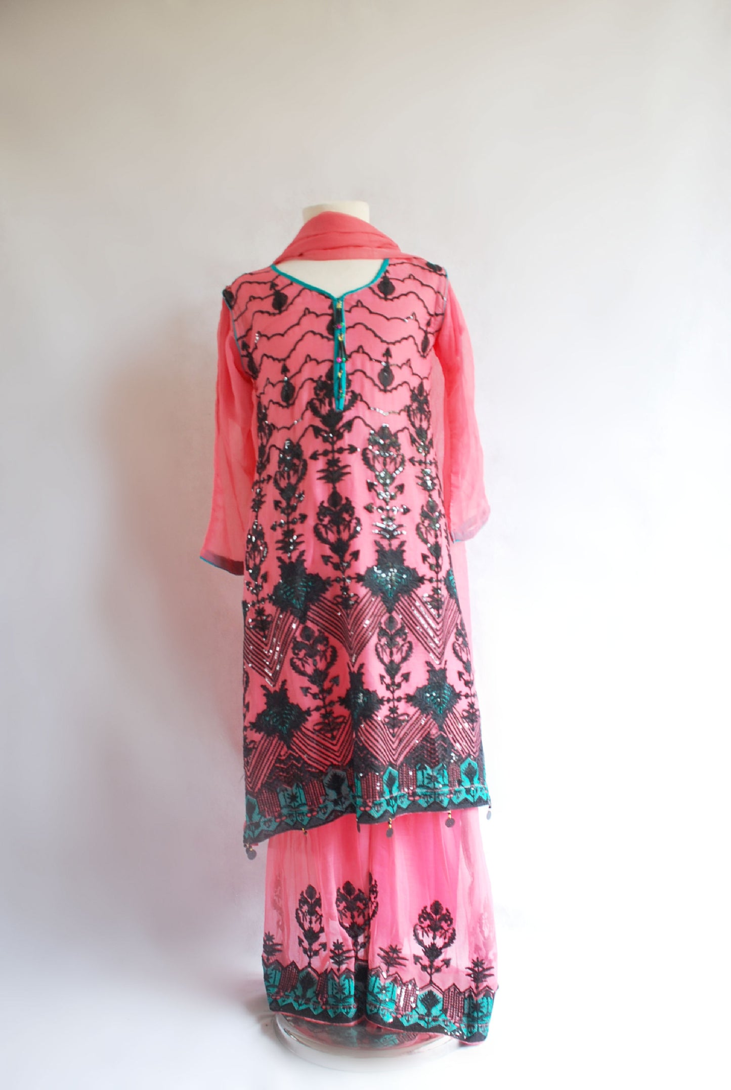 Girls Bright Pink Gharara