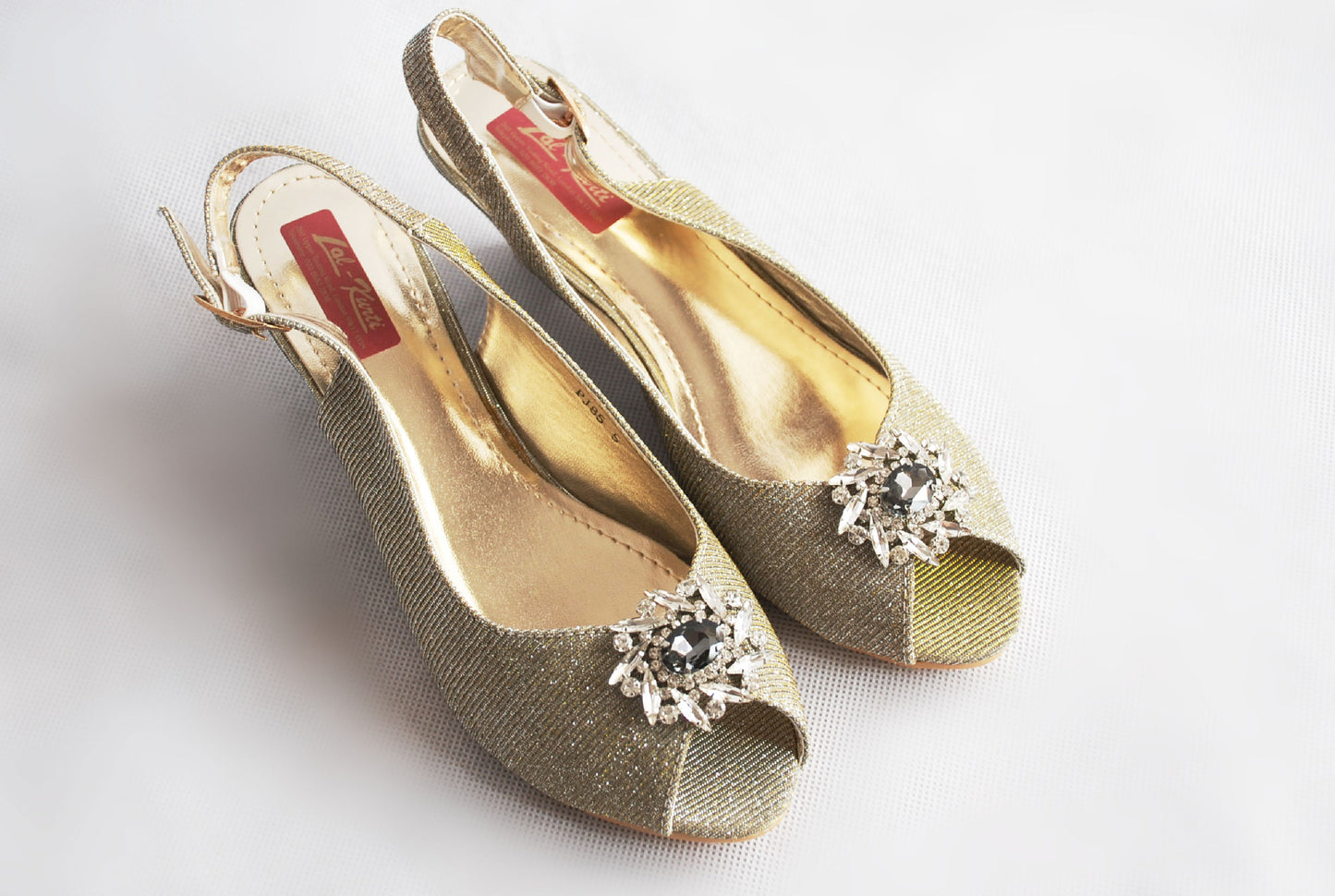 Ladies Pewter Wedge SlingBack (PJ85)