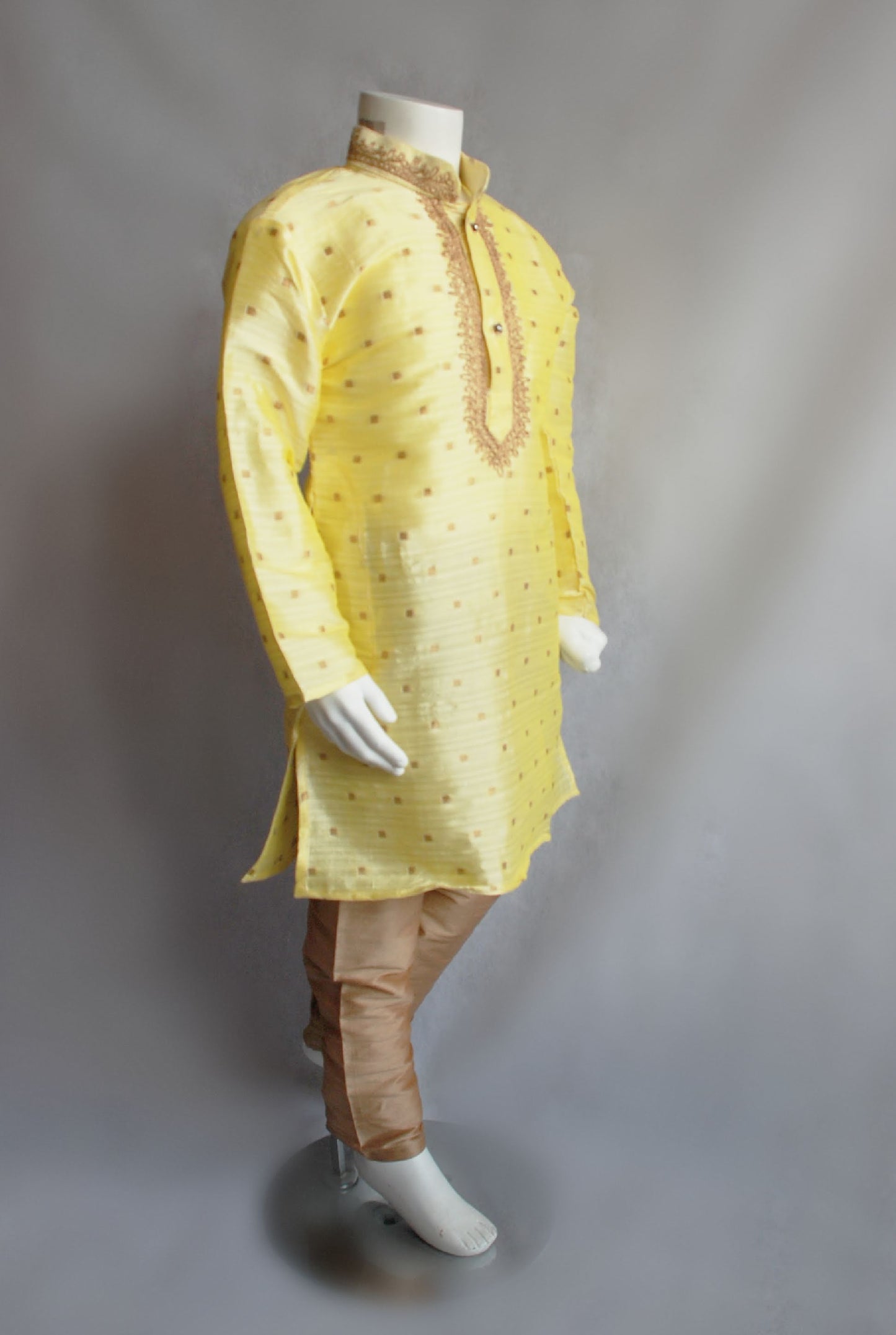 Lemon & Gold Boys Kurta Pajama