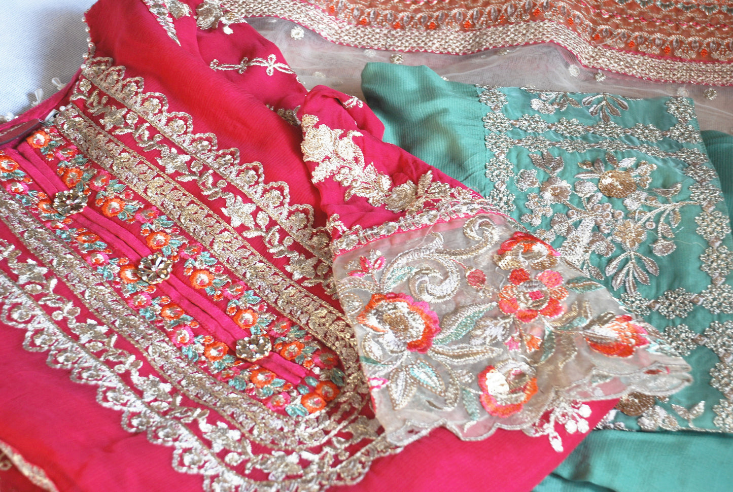 Hot Pink & Pistachio Trouser Suit